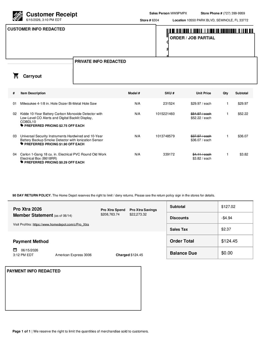 H6304 484834 Receipt
