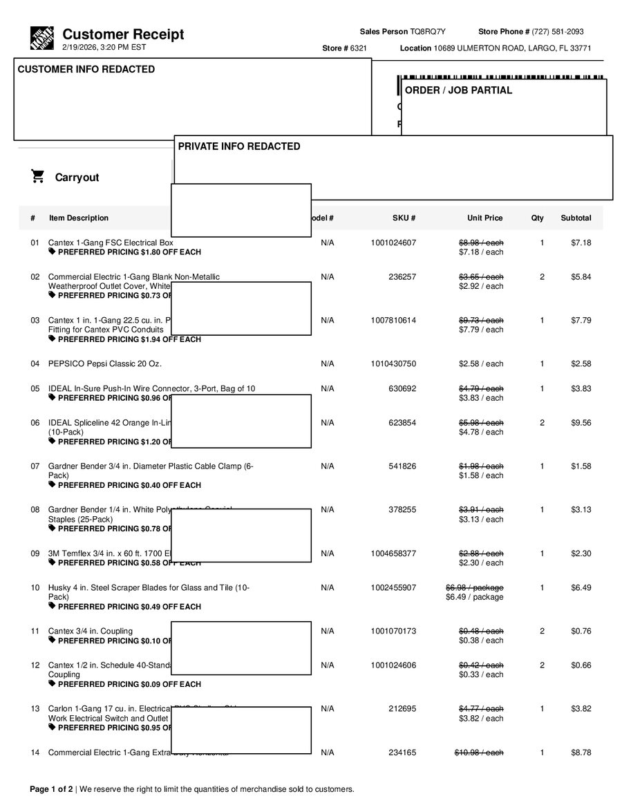 H6321 518151 Receipt