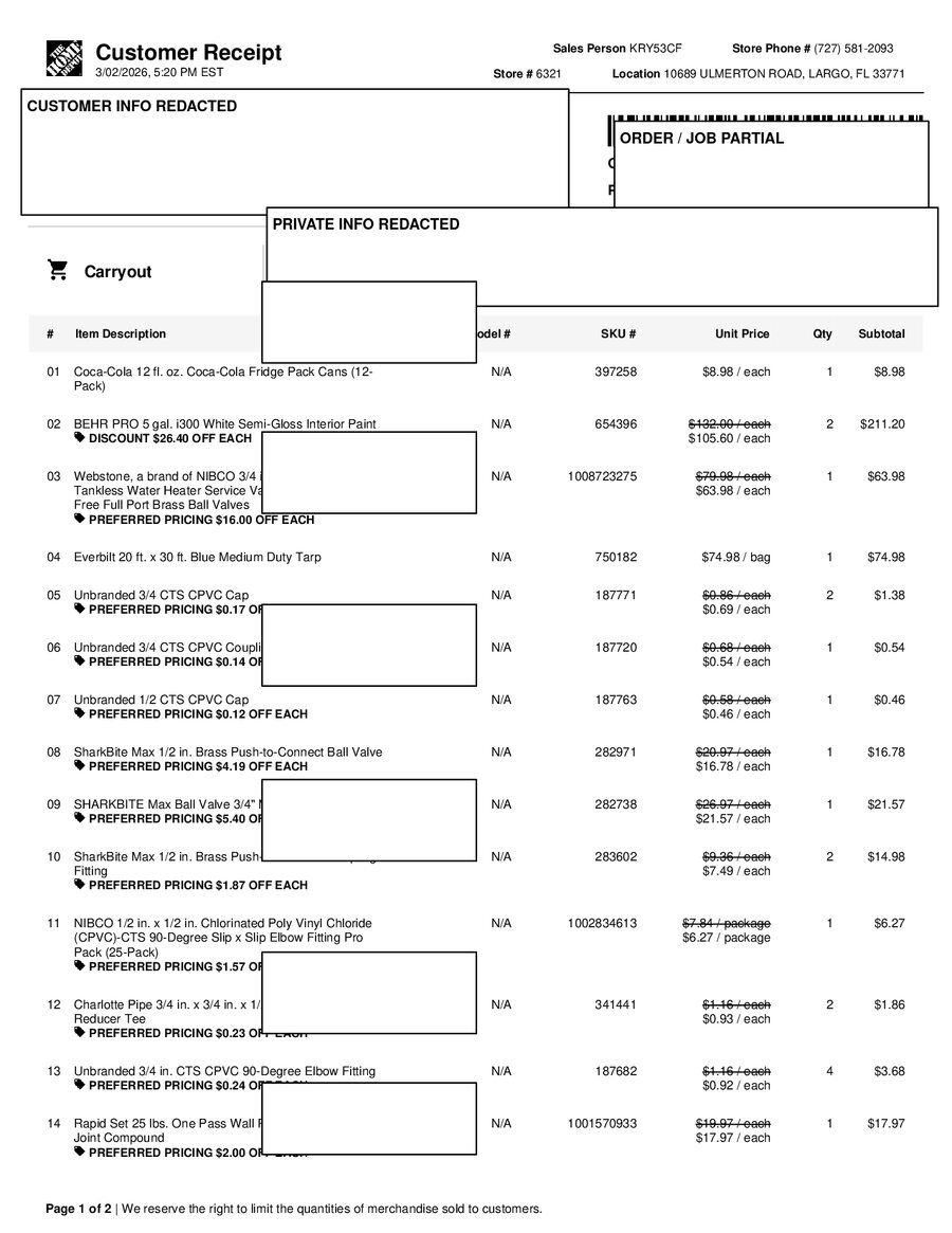 H6321 520044 Receipt