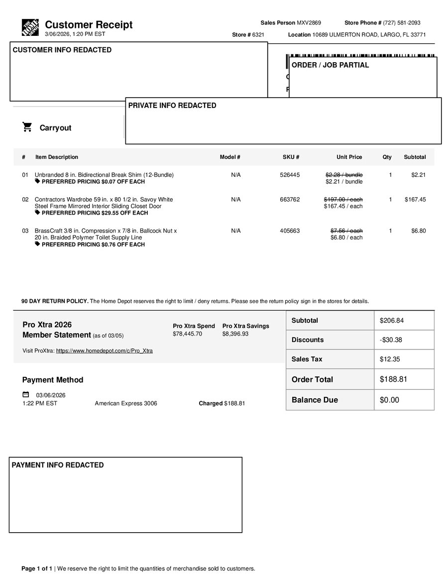 H6321 520907 Receipt