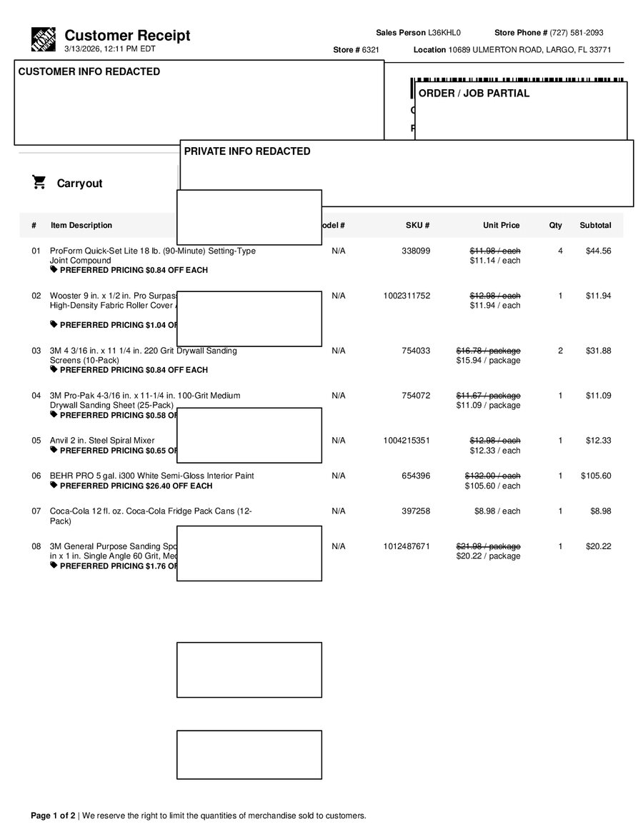 H6321 522176 Receipt