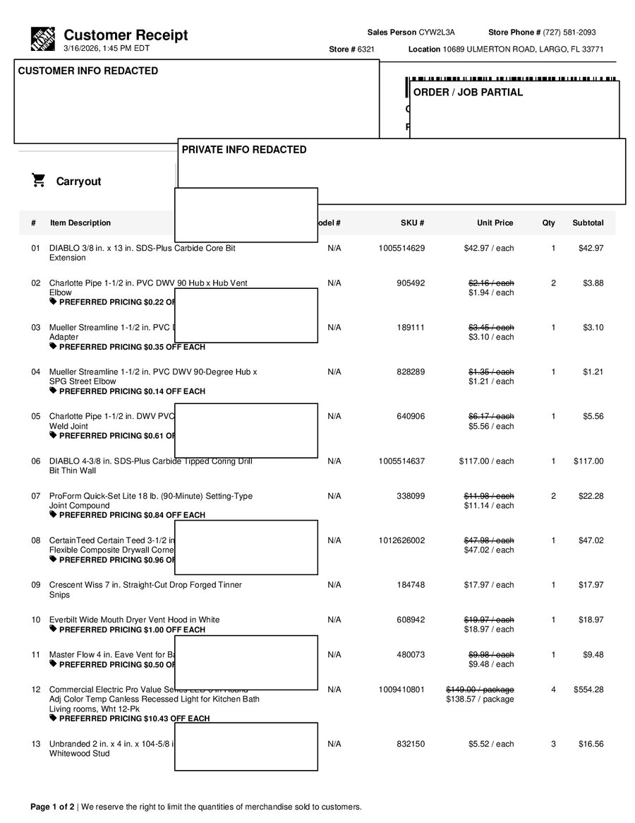 H6321 522620 Receipt