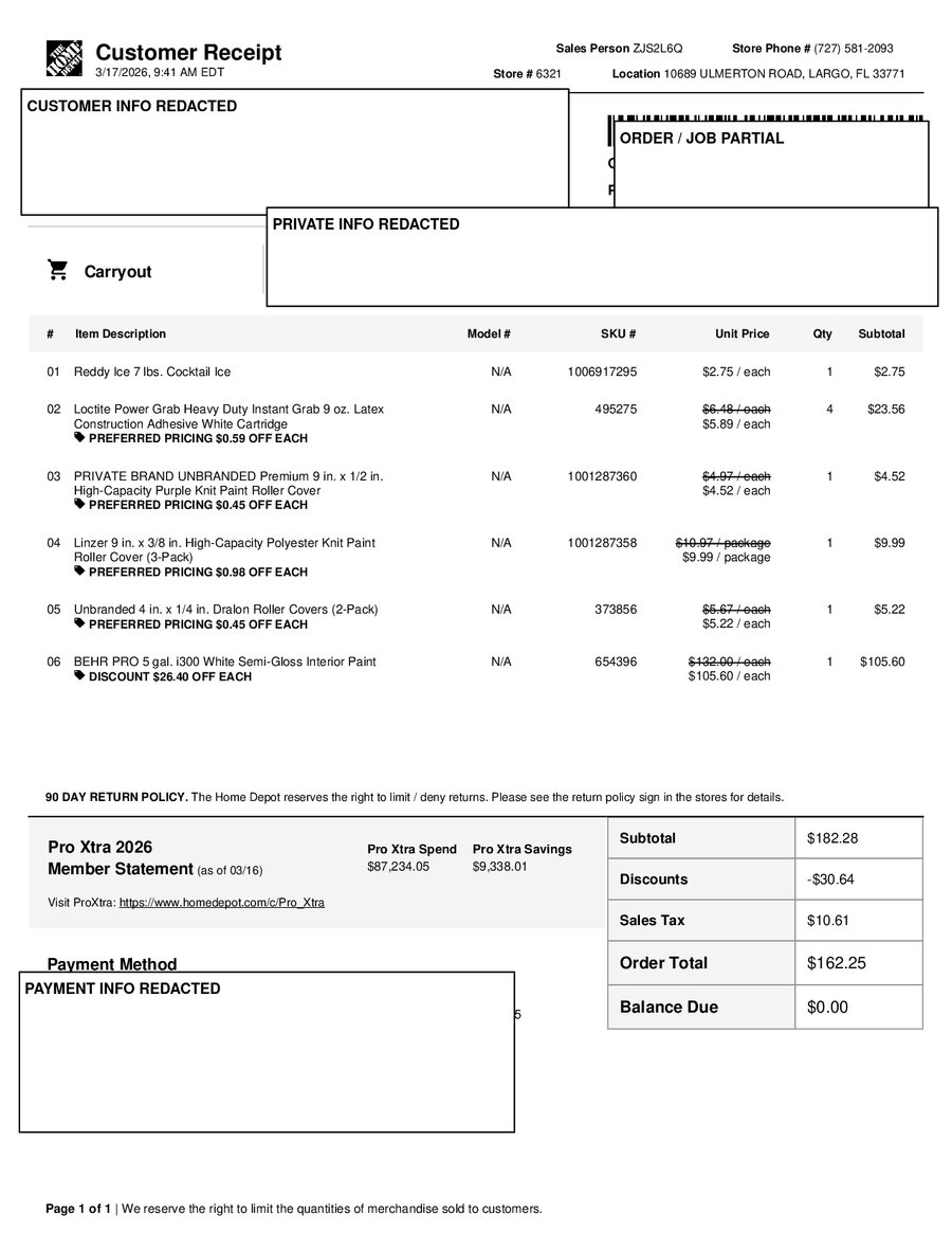 H6321 522757 Receipt