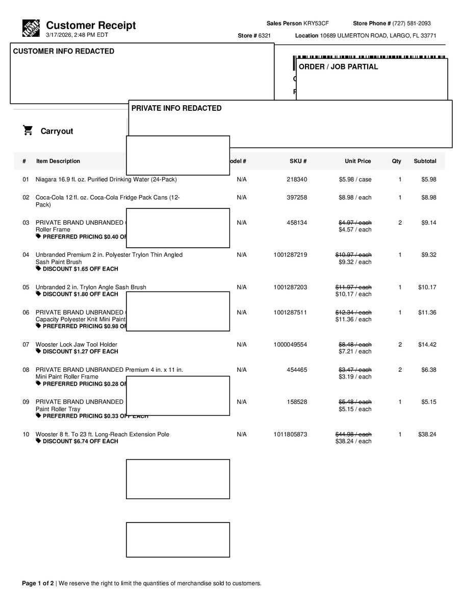 H6321 522880 Receipt