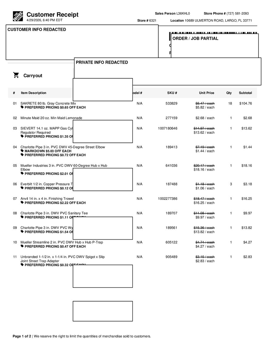 H6321 531082 Receipt