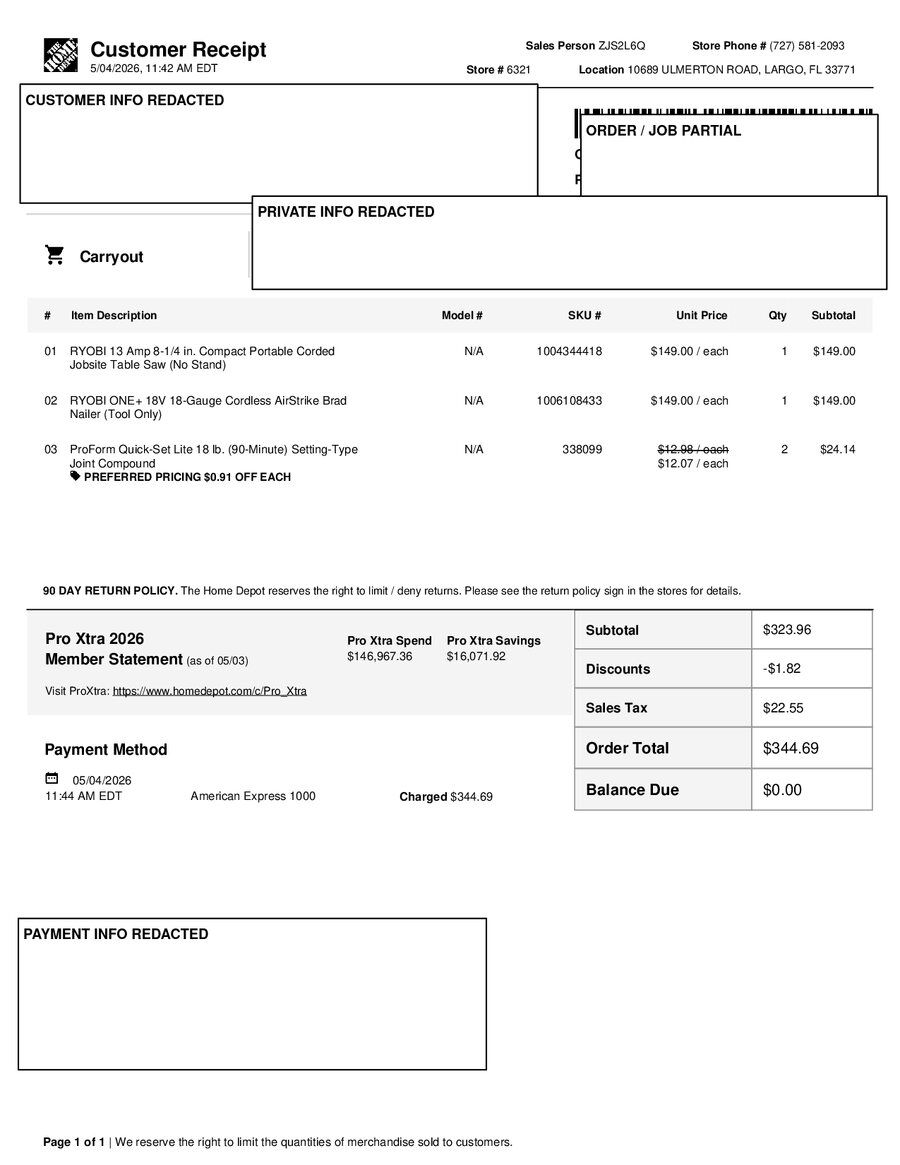 H6321 531710 Receipt