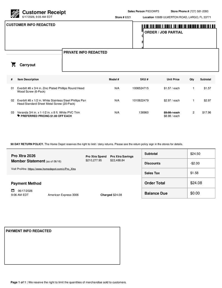 H6321 539648 Receipt