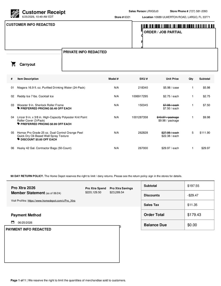H6321 541202 Receipt
