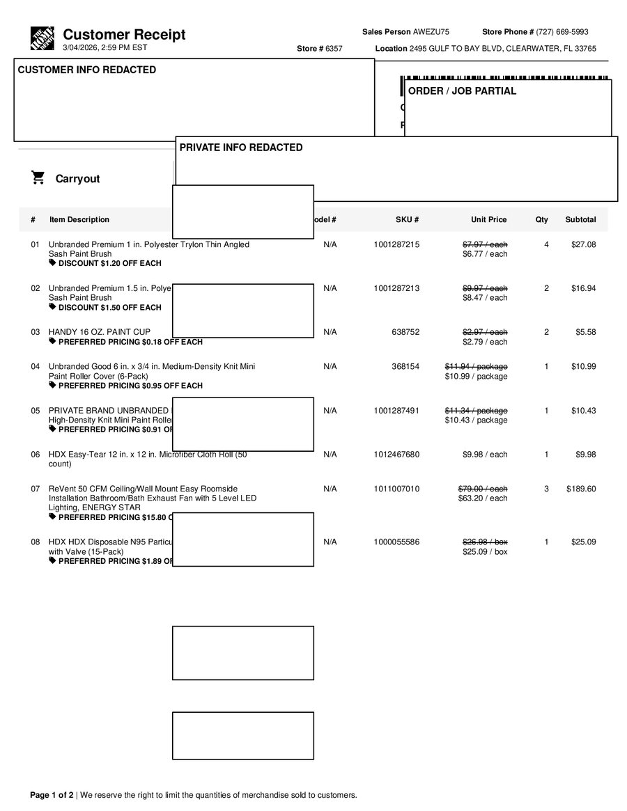 H6357 592627 Receipt